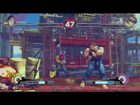SSFIV Online: Kiryu Tsukimiya (Guy) vs tobigaotineyo (Ryu) TRUE-HD QUALITY