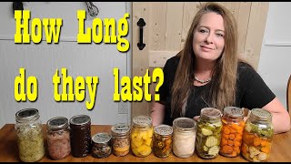 How Long will your Home Canned Foods Last? ~ Preparedness ~ Food Storage