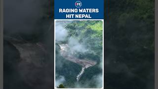 FLOOD DISASTER UNFOLDS: Nepali Village Overrun by Powerful Rushing Water