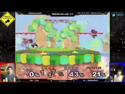 BDE#3 - Sixx + Lyrix vs Ice + SchlimmShady - SSBM Teams Grand Final