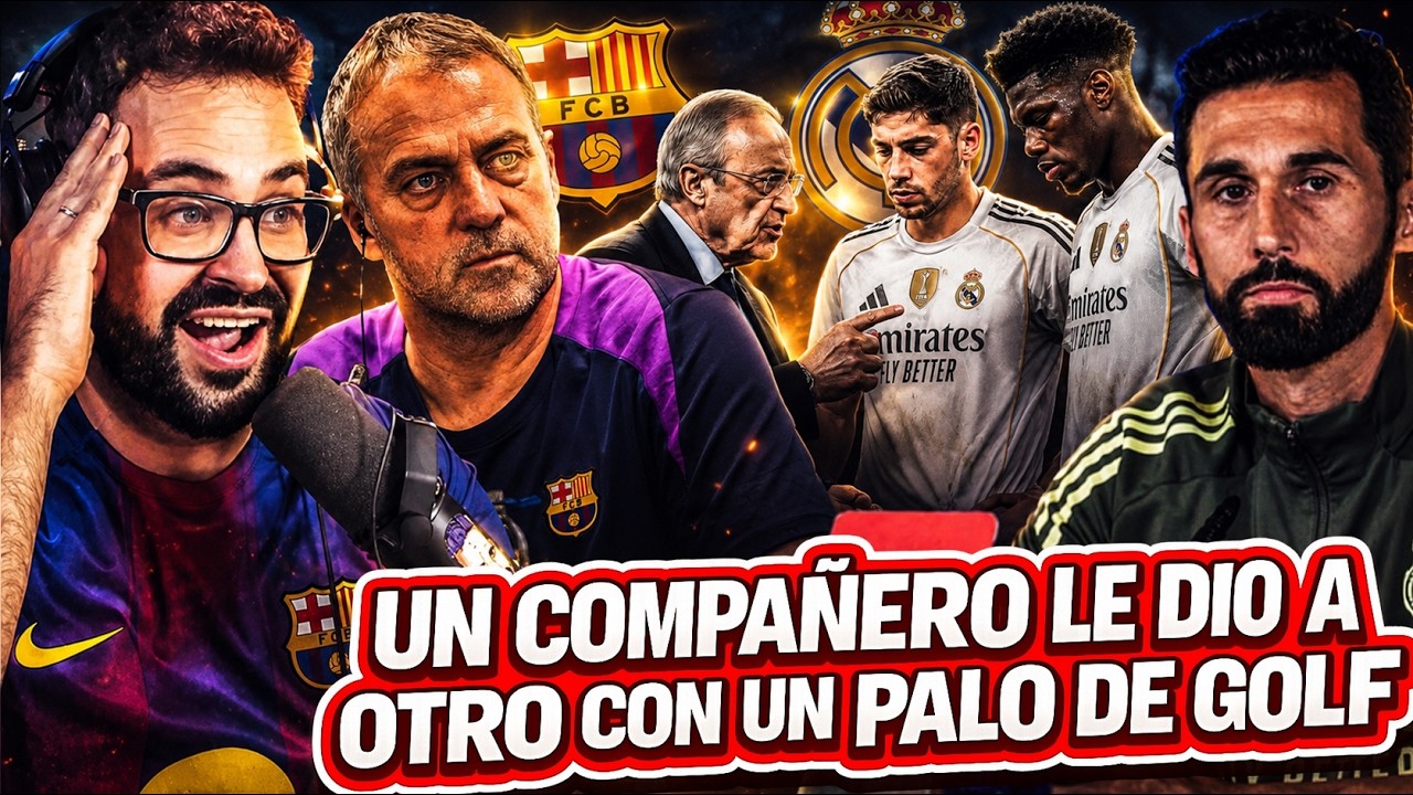 💥ARBELOA: "Un JUGADOR le DIO a OTRO con un PALO de GOLF" ¿Lo JUTIFICA? - FLICK sobre EL CLÁSICO