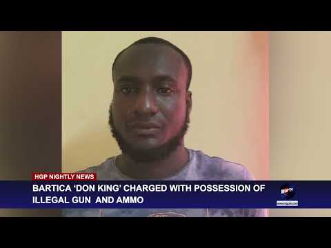 BARTICA ‘DON KING’ CHARGED WITH POSSESSION OF ILLEGAL GUN  AND AMMO