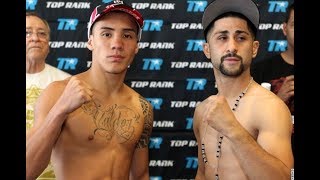 two-time Méxican Olympian Oscar Valdez vs Rocco Espinoza