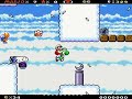 SMW Custom Level Winged Dinosaur Sky