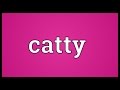 Catty Meaning