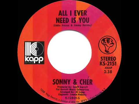 1971 HITS ARCHIVE: All I Ever Need Is You - Sonny & Cher (stereo 45--#1 A/C)