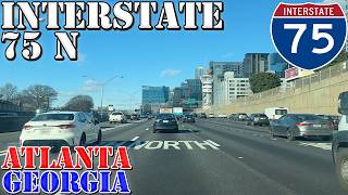I-75 North - Atlanta - Georgia - 4K Highway Drive