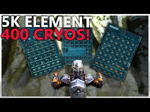 5k ELEMENT AND 400 CRYO DINOS! RAID! - SMALL TRIBES S4E14 | Ark: Survival Evolved