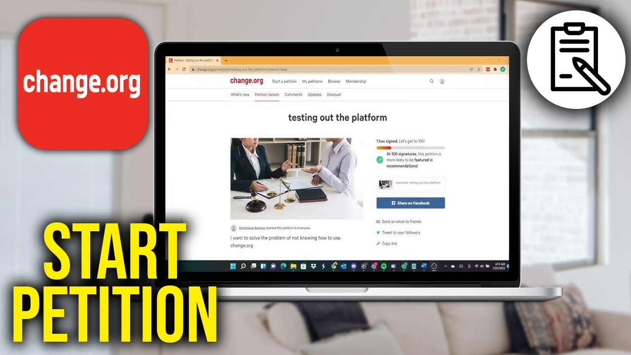 How To Start a Petition on Change.org