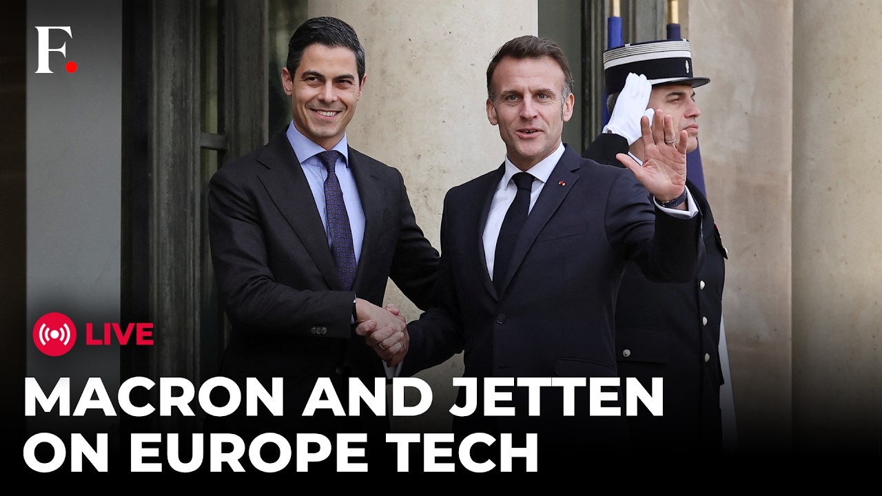 MACRON LIVE: French President Macron Meets Dutch PM Jetten | Europe Tech | Russia Ukraine War