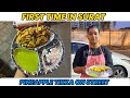 Unique Grilled Pineapple Tikka Paneer Tikka On Street Of Surat Tikka Hub Indian Street Food