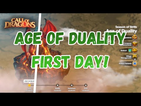 NEW KVK FIRST DAY | AGE OF DUALITY | CALL OF DRAGONS