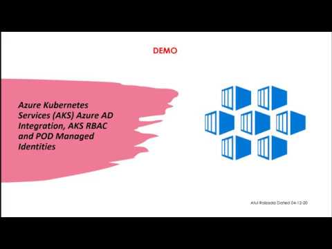 Azure Kubernetes Services (AKS) Azure AD Integration + AKS RBAC + POD Managed Identities Demo