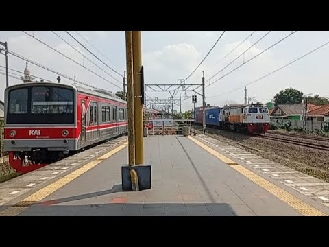 STASIUN KRANJI‼️KOMPILASI KERETA API KRL COMMUTER LINE JR 205 CRRC-125 TM 6000