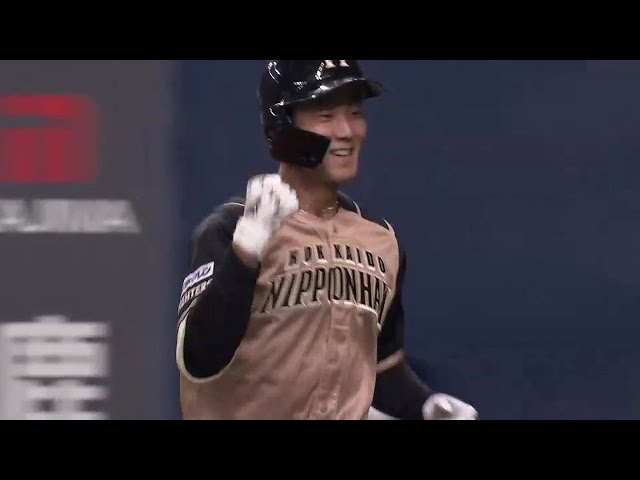 【6回表】ファイターズ・石井一成 しっかりとスクイズを決める!! 2021年9月22日 オリックス・バファローズ 対 北海道日本ハムファイターズ