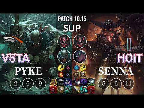 HLE Vsta Pyke vs DWG Hoit Senna Sup - KR Patch 10.15