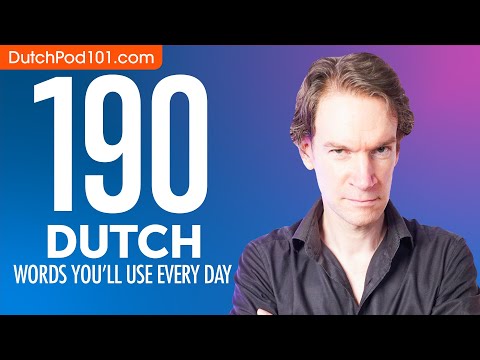 190 Dutch Words You'll Use Every Day - Basic Vocabulary #59