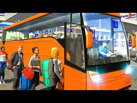 Coach Bus Simulator 2018: Bus Unlocked  Transport Amsterdam - Bruxelles Android Game Play