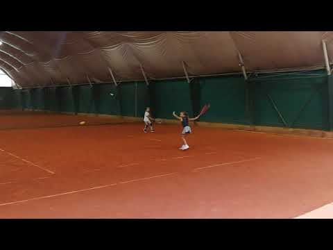 Korana Barisic tennis training