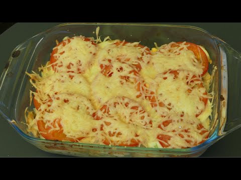 GRATIN D'OEUFS DURS aux CHAMPIGNONS et TOMATES