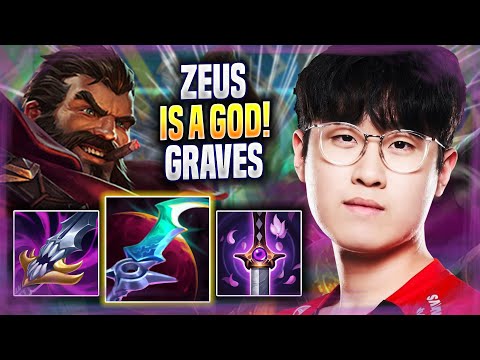 ZEUS IS A GOD WITH GRAVES! - T1 Zeus Plays Graves JUNGLE vs Morgana! | Season 2022