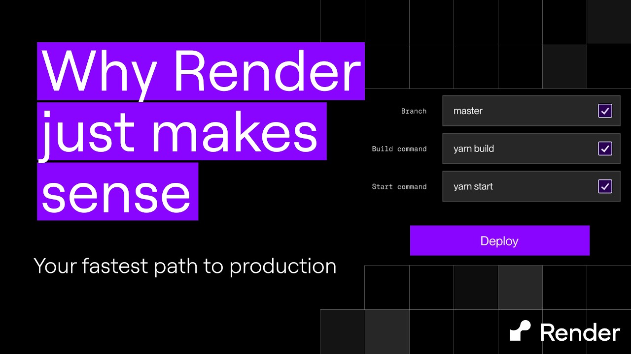 Why Render is the fastest path to production