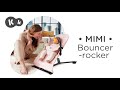 Lehátko pre bábätko KinderKraft ležadlo hojdacie Rocker Mimi sivá