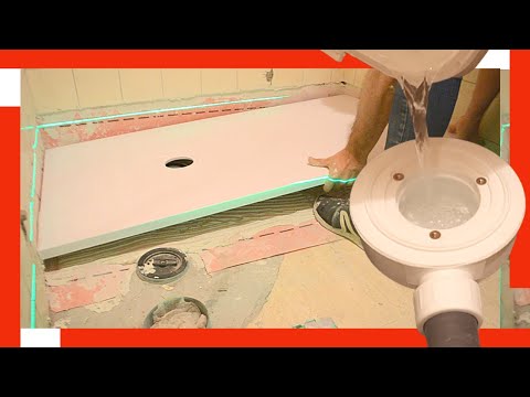 🚿 INSTALACIÓN de PLATO DE DUCHA de RESINA 🔥 Corte a Medida para un Acabado Perfecto 🔪