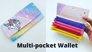 🔸How To Make Multi-pocket Paper Wallet / Origami Wallet / Paper Craft / Handmade Gift Ideas #diy