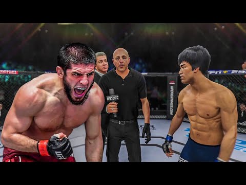 BRUCE LEE VS ISLAM MAKHACHEV 😱🔥 (EA SPORTS UFC 4) PS5 | UFC 4 BRUTAL FIGHT | UFC BRUTAL KNOCKOUTS