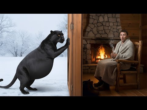 Pregnant Black Panther Knocks on Cabin Door Seeking Help | Animal Rescue