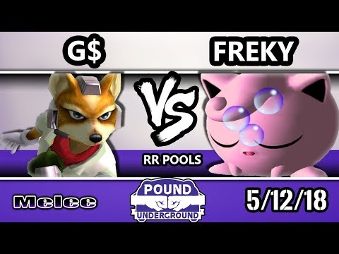 Pound Underground - G$ (Falco, Fox) Vs. Freky (Jigglypuff) - Smash Melee Round Robin Pools