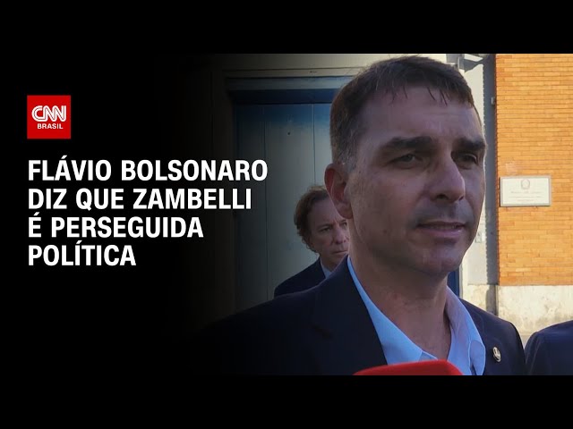 “Zambelli será ainda mais perseguida no Brasil”, diz Flávio Bolsonaro | CNN 360°
