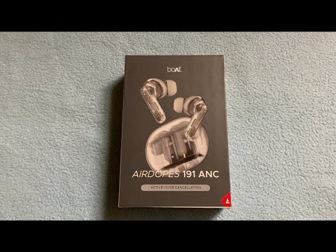 boAt Airdopes 191 ANC - Wireless Earbuds with ANC up to 32dB, Quad Mics ENx™ Tech, Bluetooth v5.3