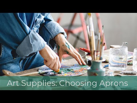 How to Choose the Right Apron for Acrylic Painting (Cloth and  Plastic Aprons- Know the Differences)