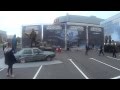 БТР давит автомобиль на выставке ИгроМир 2014, видео от портала GoHa.Ru 