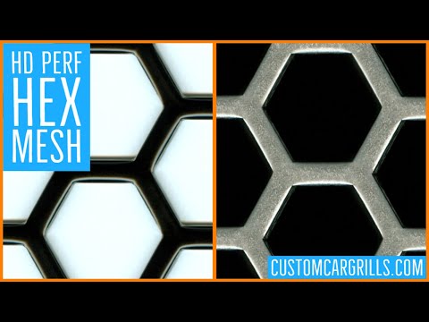 Heavy Duty Perforated Hexagon Universal Aluminum Grill Mesh - by customcargrills.com