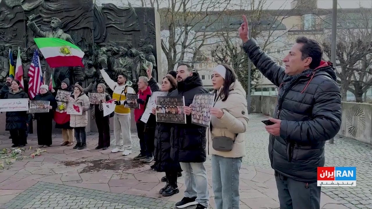 تجمع اعتراضی ایرانیان در استکهلم هم‌زمان با ششمین سالگرد آبان ۹۸