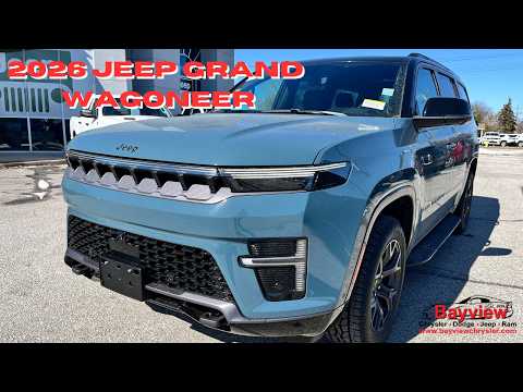 2026 Jeep Grand Wagoneer Upland 4x4 in Blue for sale at Bayview Chrysler Dodge Jeep Ram in Sarnia, ON