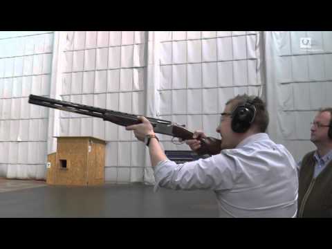 Indoor clay pigeon shooting at the MSZU Ulm Germany