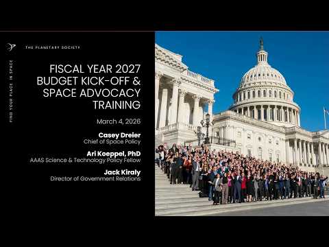 FY 2027 budget kick-off and space advocacy training