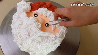 How to make Cake Christmas Cake ,Santa cake 귀염폭발!! 산타케이크만들기