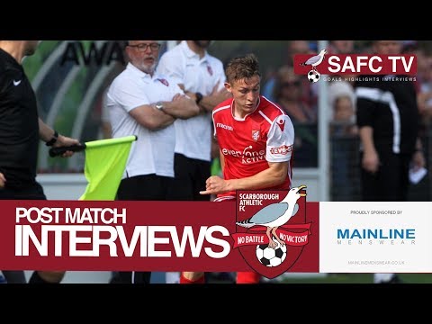 Post Match Interviews: Scarborough Athletic v South Shields - 28/08/2017