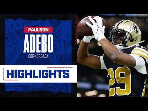 HIGHLIGHTS: Giants Sign Cornerback Paulson Adebo | New York Giants