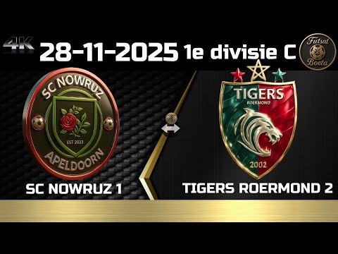 1e divisie C: SC NOWRUZ 1 - Tigers Roermond 2  (28-11-2025)