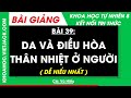 Bài 39. Da và điều hoà thân nhiệt ở người