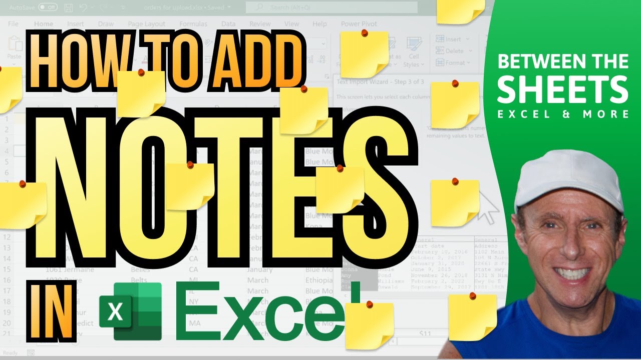 How to Add Notes in Excel
