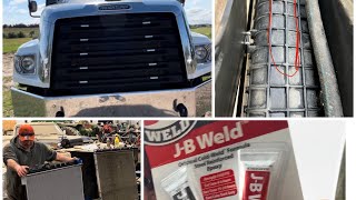 Freightliner 114 SD Radiator Cracked Repair ? How to.