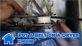 Washer & Dryer Repair: How to Put a Belt on a Dryer Drum