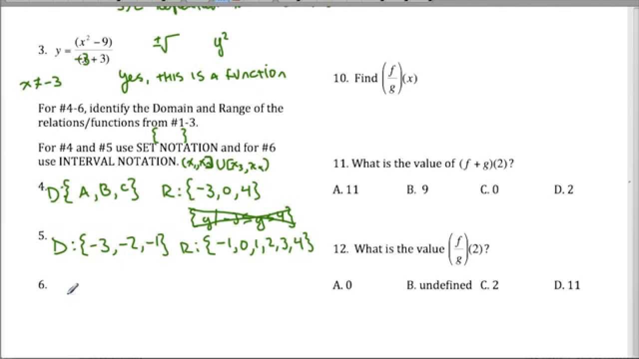 PreCalc - Chapter 2 Test Review